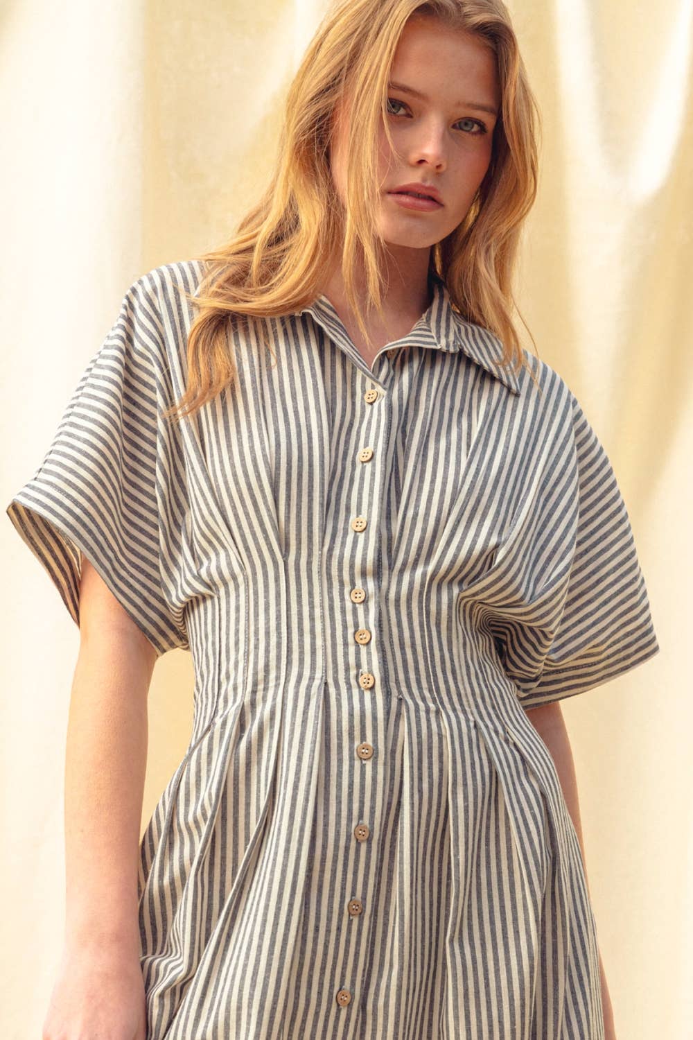 Striped Button Down Dress