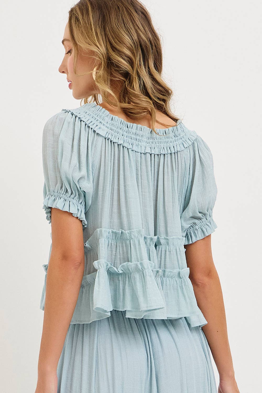 Misty Blue Blouse