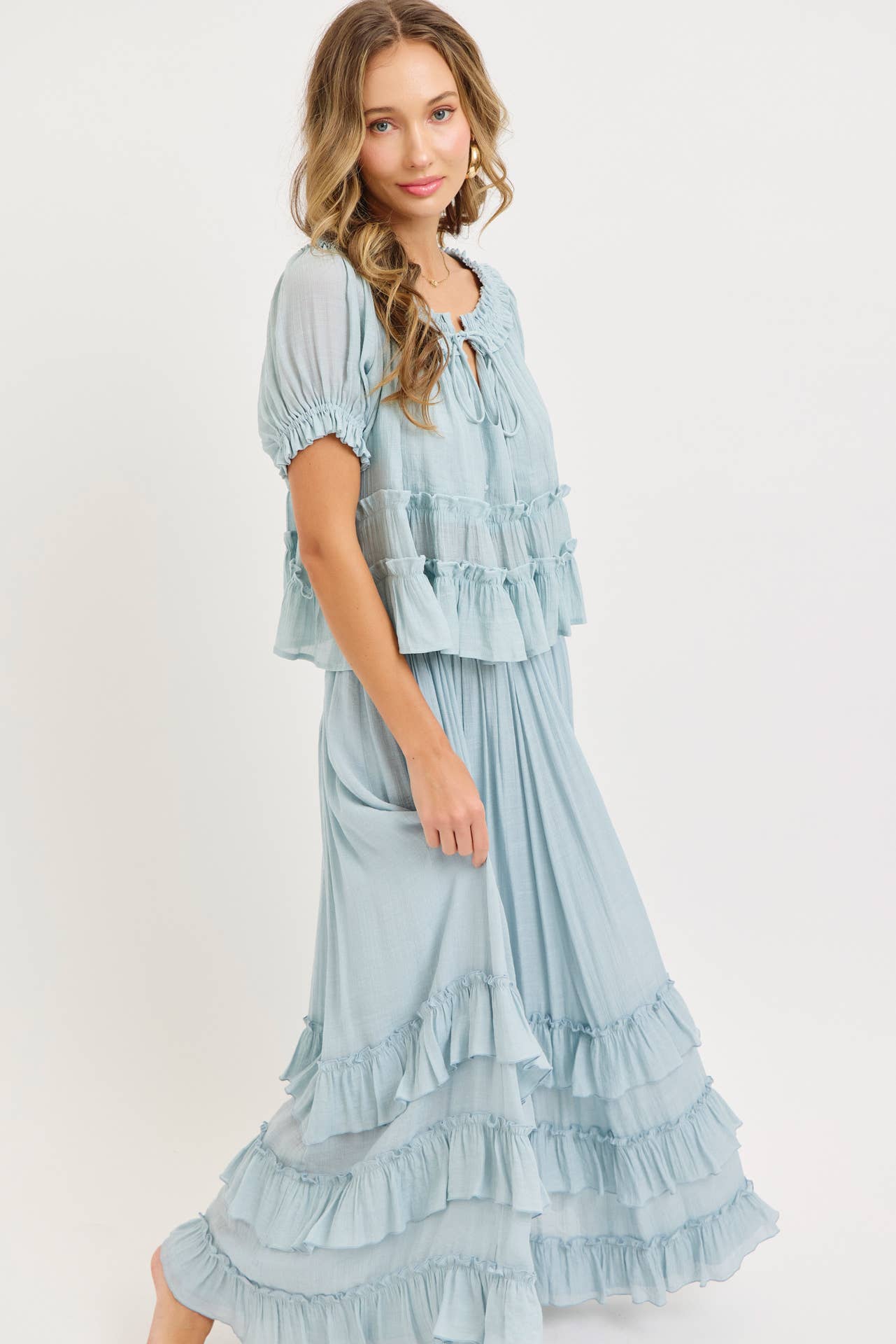 Misty Blue Blouse
