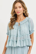 Misty Blue Blouse