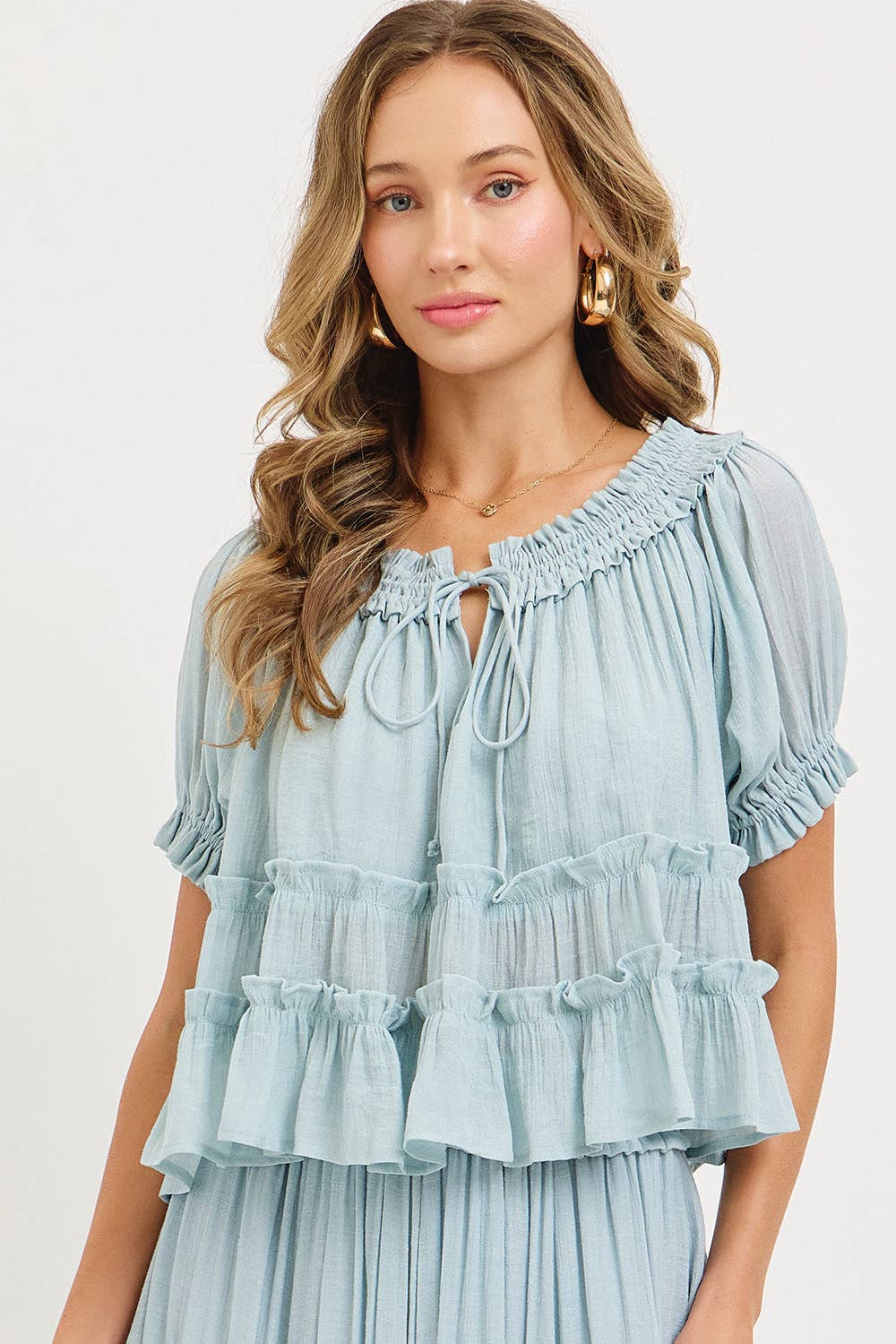 Misty Blue Blouse