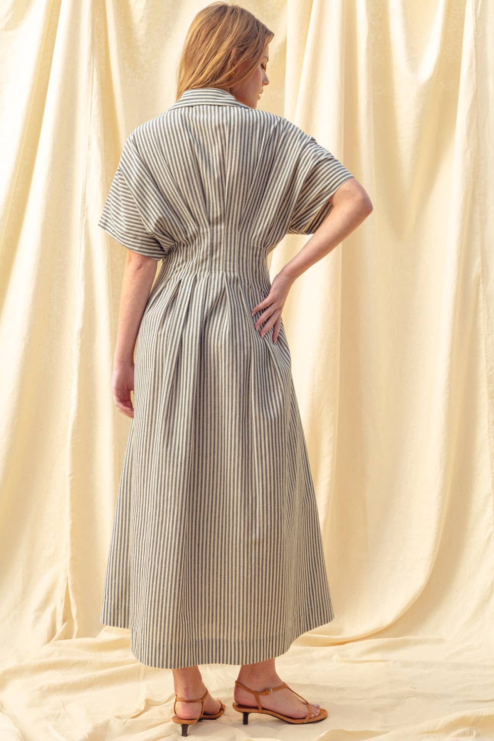 Striped Button Down Dress